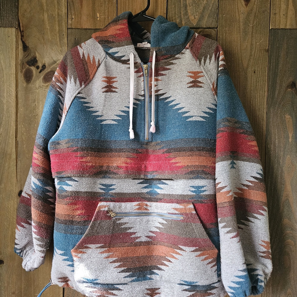 Main Strip Multicolor Southwestern Women's Sweater